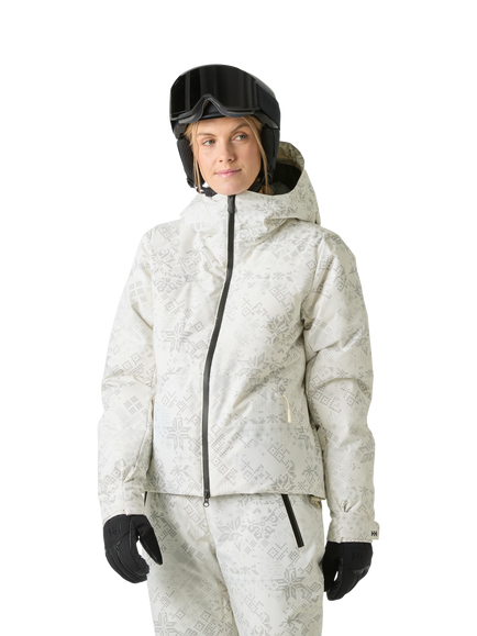 Helly Hansen Women's Nora Short Puffa Ski Jacket, 034 Cream New N, 034 Cream New N
