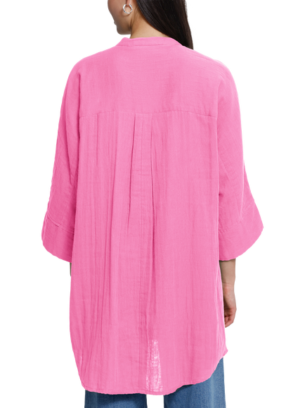 ICHI Iafoxa Three Quarter Length Top, Wild Orchid - view 2, Wild Orchid