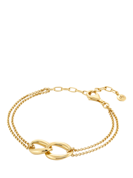 Dinny Hall Wave Link Bracelet, Gold, Gold