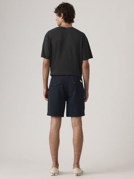Levi's Authentic Relaxed Cotton Rich XX Chino Shorts, Cadiz Plaid Navy - view 2, Cadiz Plaid Navy