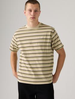 Levi's Red Tab Vintage Crew Neck Cotton T-Shirt, Martin Stripe Pear, Martin Stripe  Pear