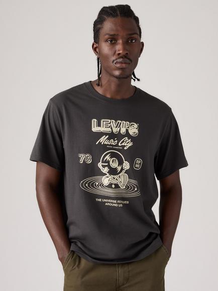 Levi's Graphic Crew Neck T-Shirt, Music City 2 Phantom, Music City 2 Phantom