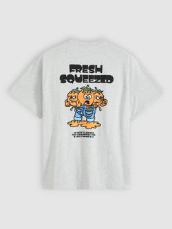 Levi's Vintage Graphic Print Crew Neck Cotton T-Shirt, Fresh Squeezed Grey - view 2, Fresh Squeezed Grey
