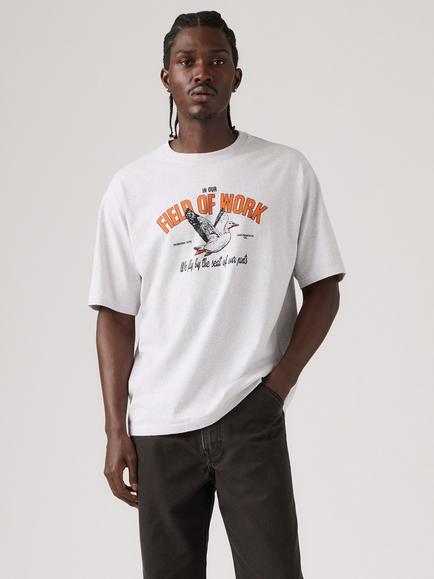 Levi's Cotton Graphic Logo T-Shirt, Field Of Work Ster, Field Of Work Ster