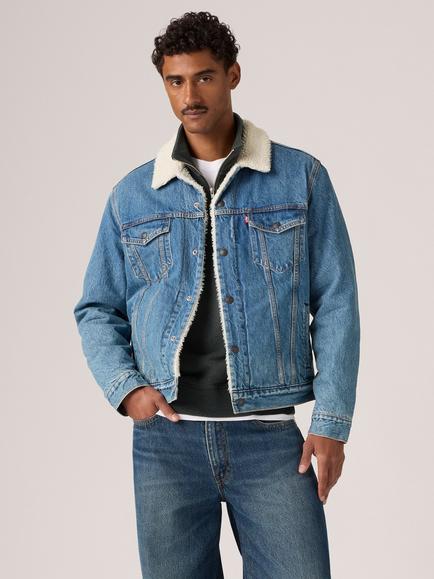 Levi's Type 3 Denim Sherpa Jacket, Washed Away Sherpa, Washed Away Sherpa