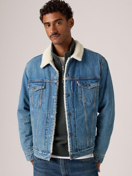 Levi's Type 3 Denim Sherpa Jacket, Washed Away Sherpa - view 2, Washed Away Sherpa