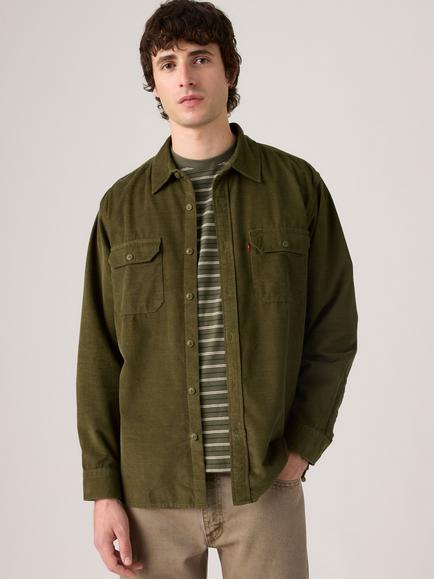 Levi's Jackson Corduroy Worker Shirt, Olive Night, Olive Night