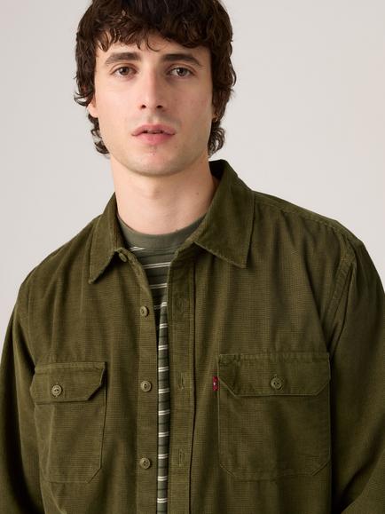 Levi's Jackson Corduroy Worker Shirt, Olive Night - view 2, Olive Night