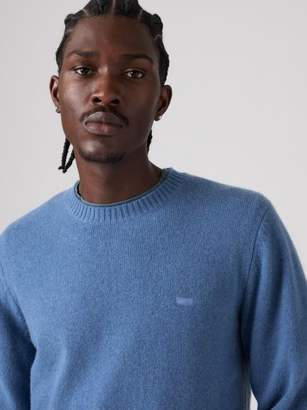 Levi's Original Housemark Merino Wool Rich Sweater, Moonlight Blue - view 2, Moonlight Blue