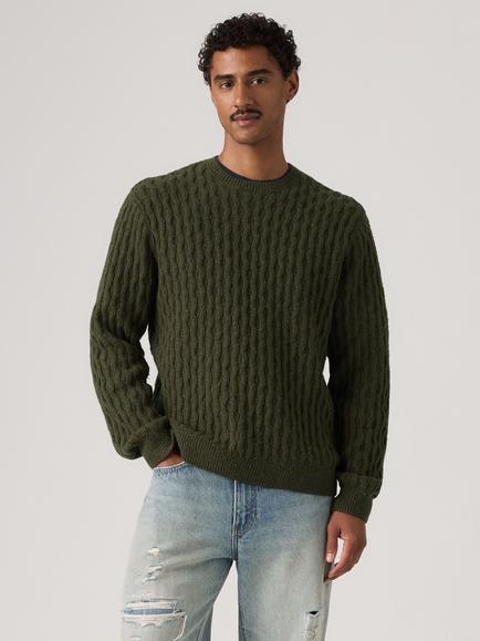 Levi's Presidio Cotton Blend Crew Neck Sweatshirt, Full Needle Neps, Full Needle Neps