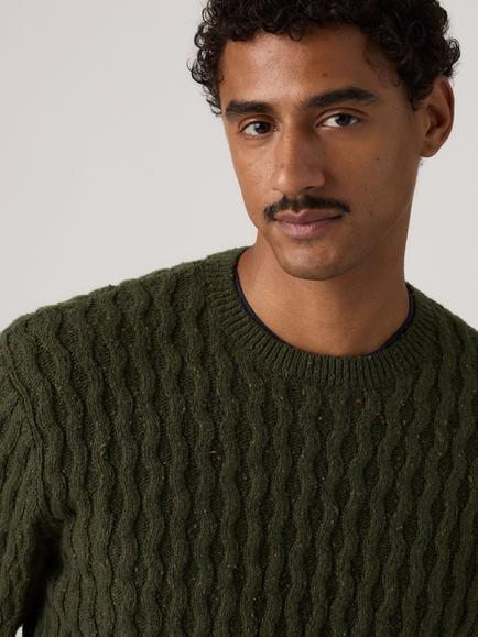 Levi's Presidio Cotton Blend Crew Neck Sweatshirt, Full Needle Neps - view 2, Full Needle Neps