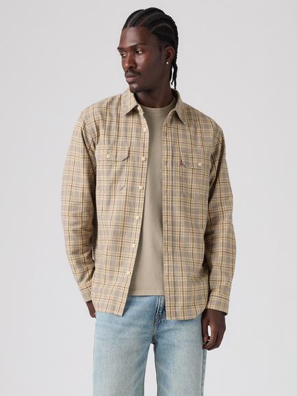 Levi's Jackson Worker Shirt, Chad Plaid Herringbone, Chad Plaid Herringbn