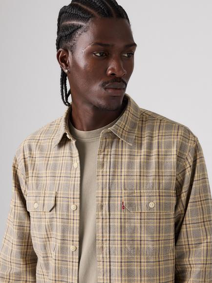 Levi's Jackson Worker Shirt, Chad Plaid Herringbone - view 2, Chad Plaid Herringbn