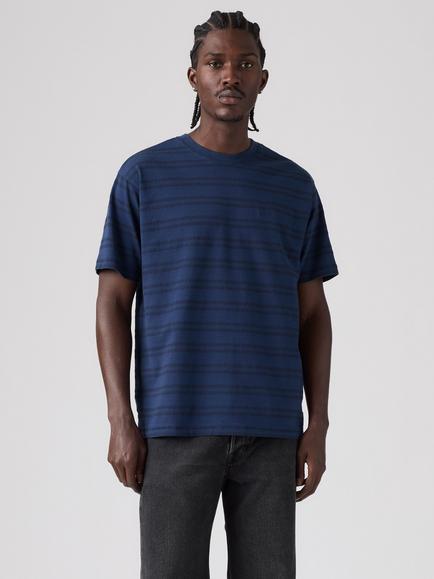 Levi's Red Tab Vintage Pure Cotton Striped T-Shirt, Grady Chevron Stripe, Grady Chevron Stripe