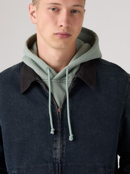 Levi's Castro Denim Jacket, Dark Blue Black Trk - view 2, Dark Blue Black Trk