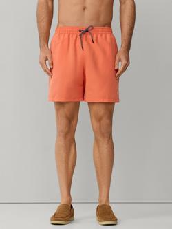 Hackett London Regular Fit Icon Swim Shorts, Apricot Orange