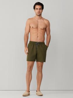 Hackett London Regular Fit Icon Swim Shorts - view 2, Moss Green