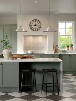 John Lewis Edition Lancaster Fitted Kitchen, Jade