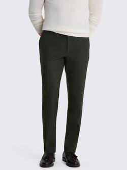 Moss Slim Fit Flannel Suit Trousers, Khaki, Khaki