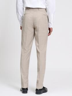 Ben Sherman Straight Check Wool Trousers, Light Brown - view 2, Light Brown
