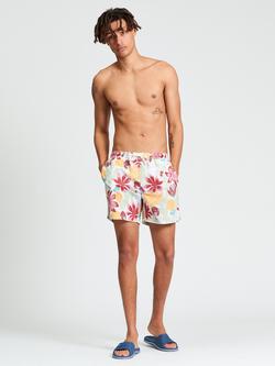 Ben Sherman Cactus Print Swim Shorts, Ivory, Ivory
