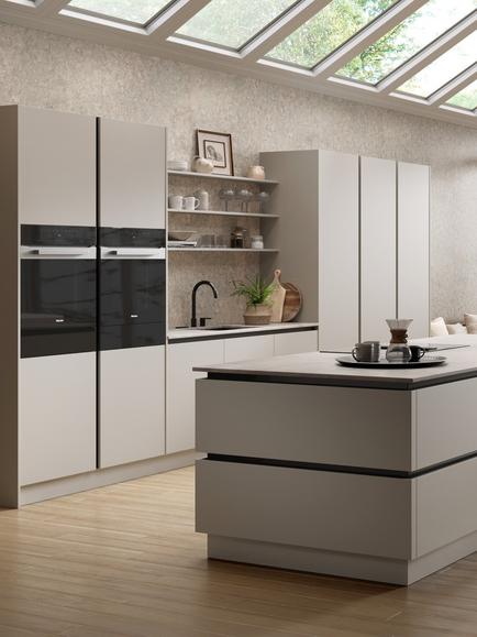 John Lewis Edition Valencia Fitted Kitchen, Painted Pebble