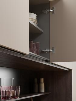 John Lewis Edition Valencia Fitted Kitchen - view 2, Painted Pebble