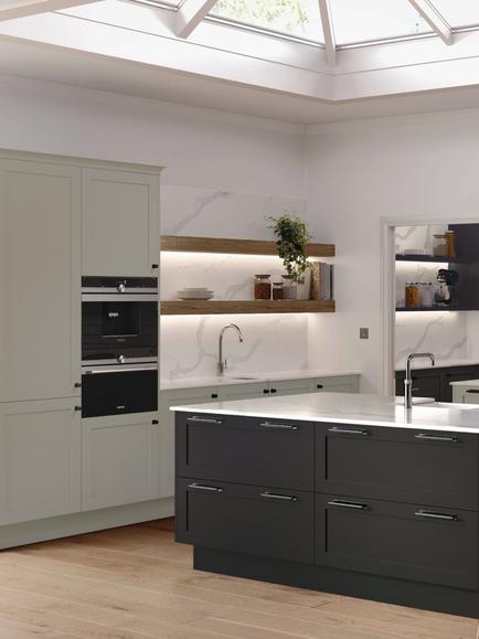 John Lewis Edition Elvaston Fitted Kitchen, Painted Graphite
