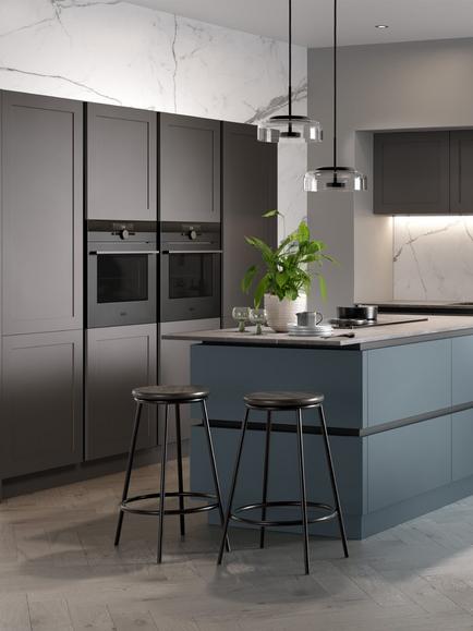 John Lewis Edition Elvaston Fitted Kitchen, Painted Graphite
