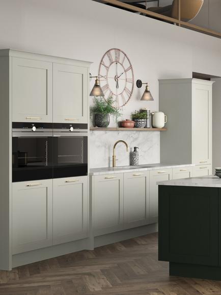 John Lewis Edition Lulworth Fitted Kitchen, Painted Limestone