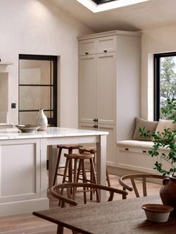 John Lewis Edition Hadlow Fitted Kitchen - view 2, Painted Pebble