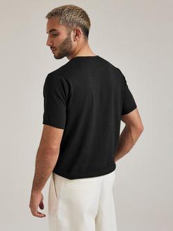 SALTS Unisex Knitted T-Shirt - view 2, Black