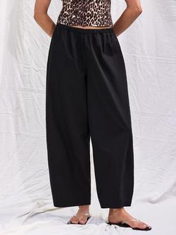Ro&Zo Petite Barrel Trousers, Black - view 2, Black