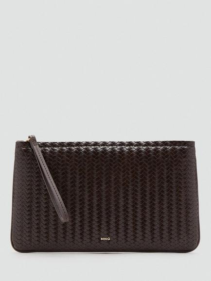 Mango Compact Clutch Bag, Chocolate, Chocolate