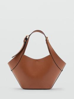 Mango Elise Adjustable Shoulder Bag, Leather, Leather