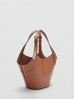 Mango Elise Adjustable Shoulder Bag, Leather - view 2, Leather