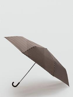 Mango Compact Canopy Travel Umbrella, Brown, Brown