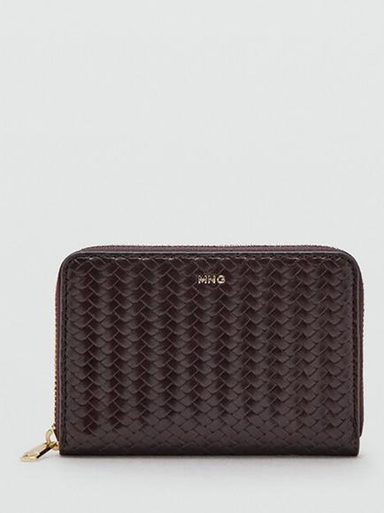 Mango Compact Purse, Chocolate