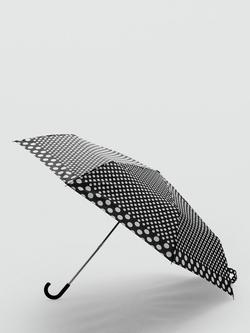 Mango Compact Manual Umbrella, Black, Black