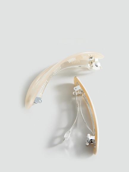 Mango Hair Clip, Pack of 2, Raw - view 2, Raw
