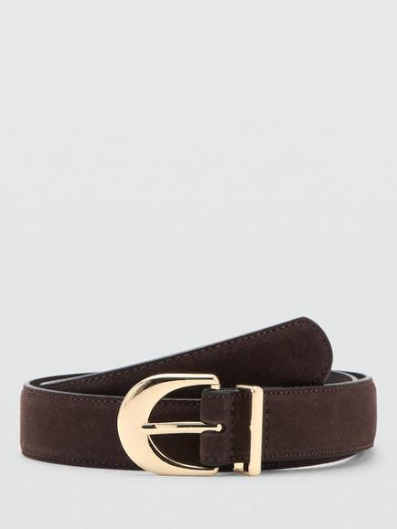 Mango Textured Belt, Chocolate