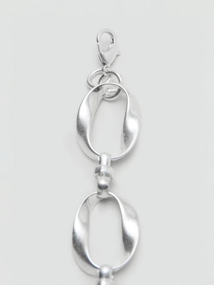 Mango Oval Link Chain Belt, Silver - view 2, Silver