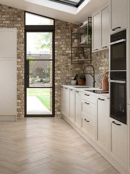 John Lewis Edition Lancaster Fitted Kitchen, Painted Limestone