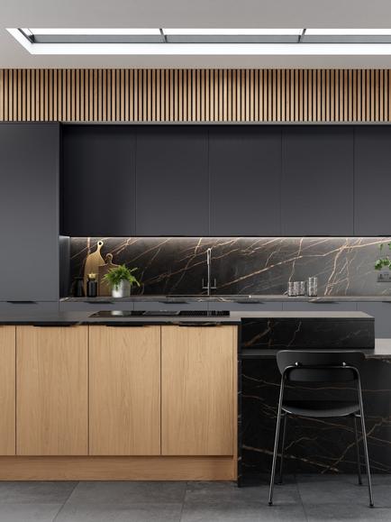 John Lewis Edition Marseille Fitted Kitchen, Carbon