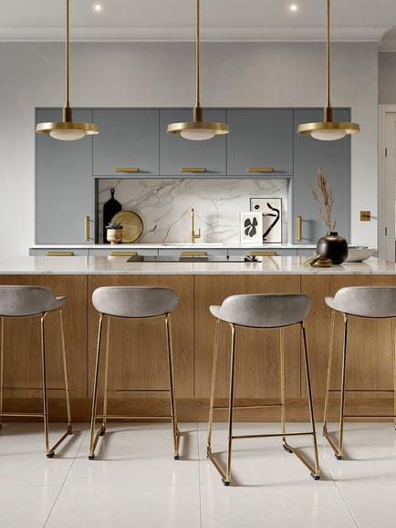 John Lewis Edition Marseille Fitted Kitchen, Cityscape