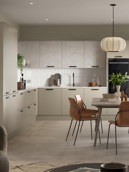 John Lewis Edition Marseille Fitted Kitchen, Fossil