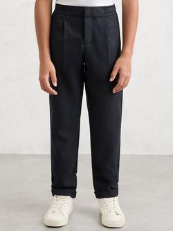 Reiss Kids' Brighton Tailored Trousers, Navy, Navy