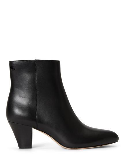Lauren Ralph Lauren Emrsyn Leather Ankle Boots, Black, Black