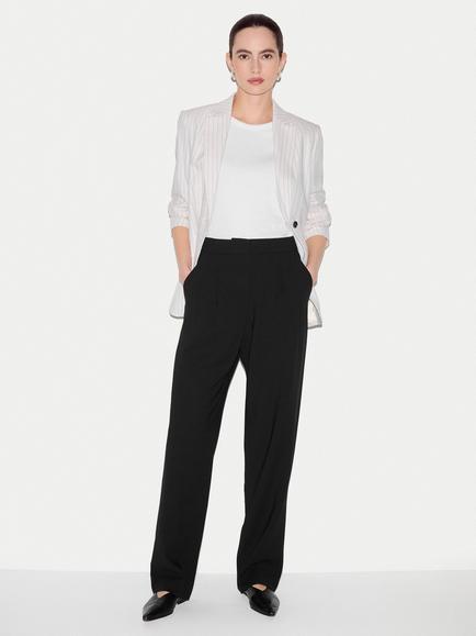 Jigsaw Chaplin Fluid Twill Trousers, Black, Black