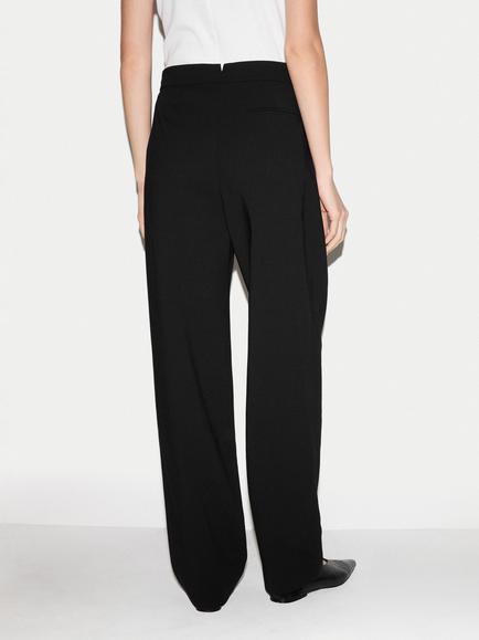 Jigsaw Chaplin Fluid Twill Trousers, Black - view 2, Black